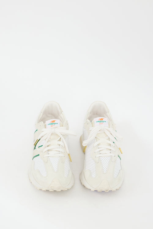Casablanca X New Balance Cream & Multi 327 Sneaker
