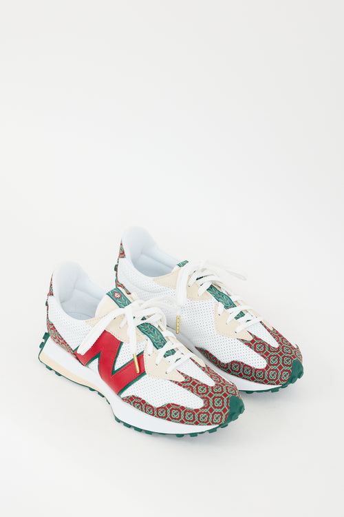 Casablanca X New Balance Red & Multi 327 Sneaker