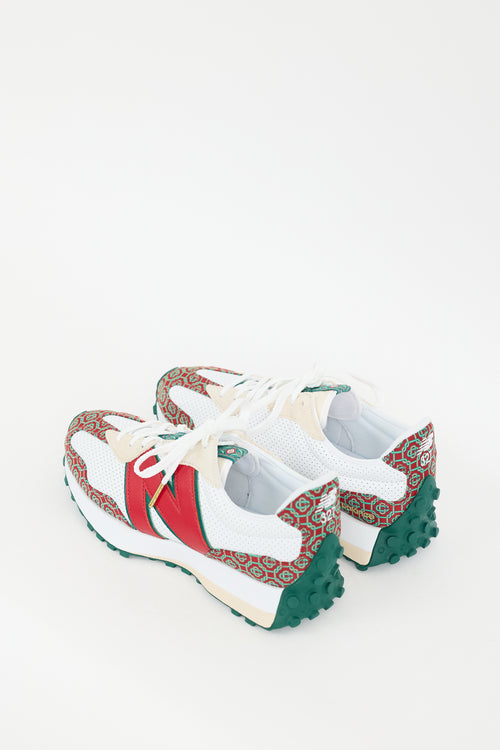 Casablanca X New Balance Red & Multi 327 Sneaker