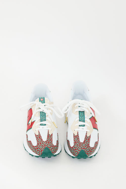 Casablanca X New Balance Red & Multi 327 Sneaker