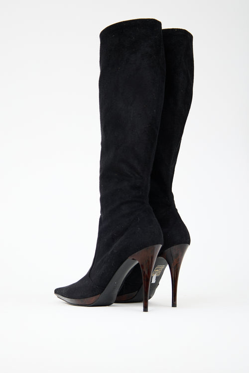 Casadei Suede Tall Boot