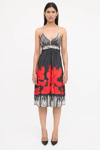 Roberto Cavalli Patterned Sleeveless Dress