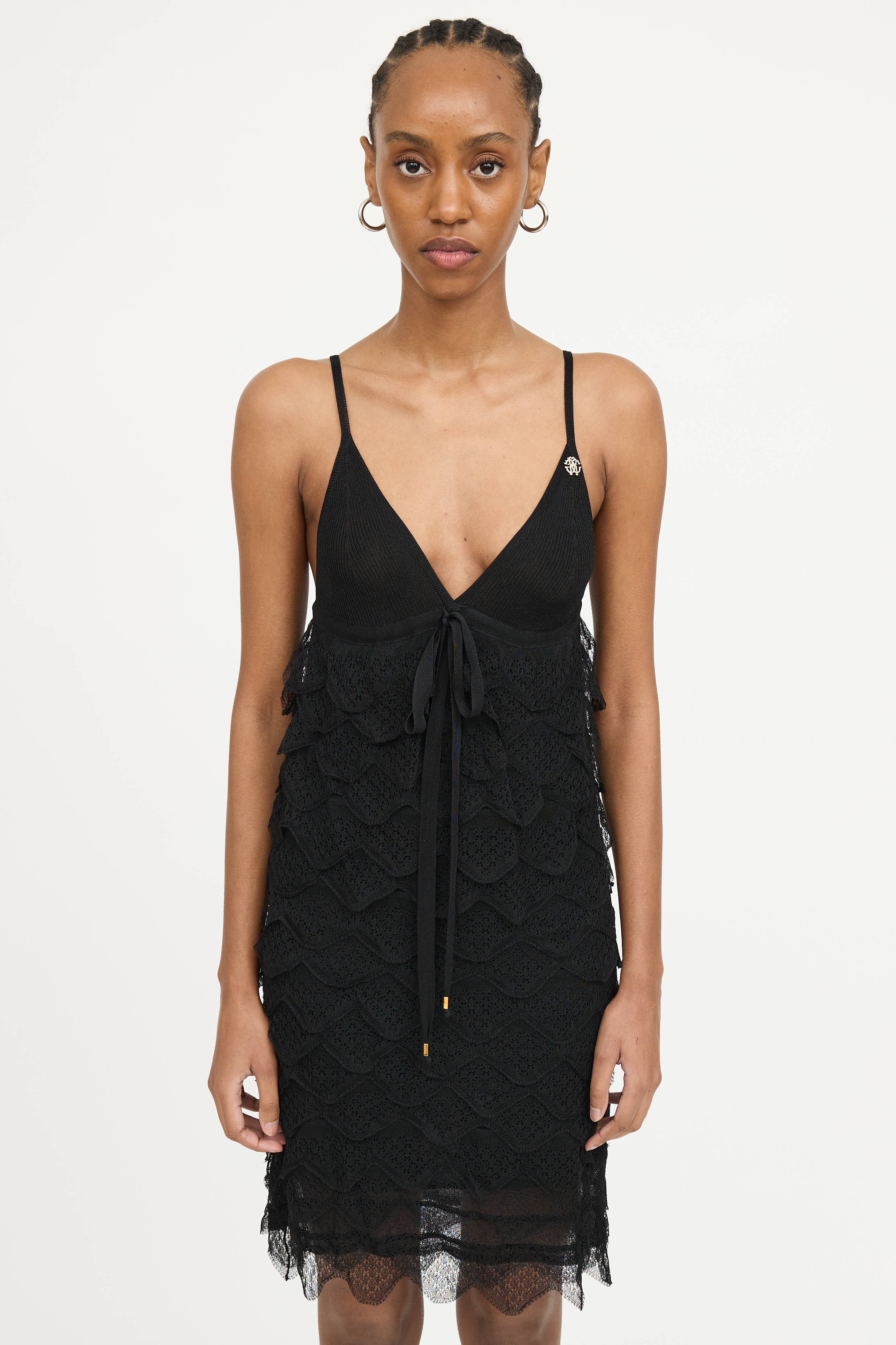 Roberto Cavalli Knit Tiered Dress