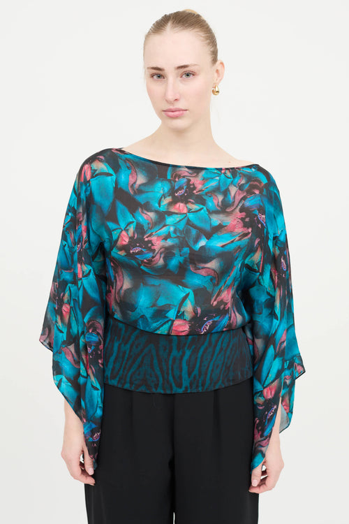 Roberto Cavalli 2013 Patterned Blouse