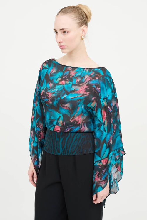Roberto Cavalli 2013 Patterned Blouse