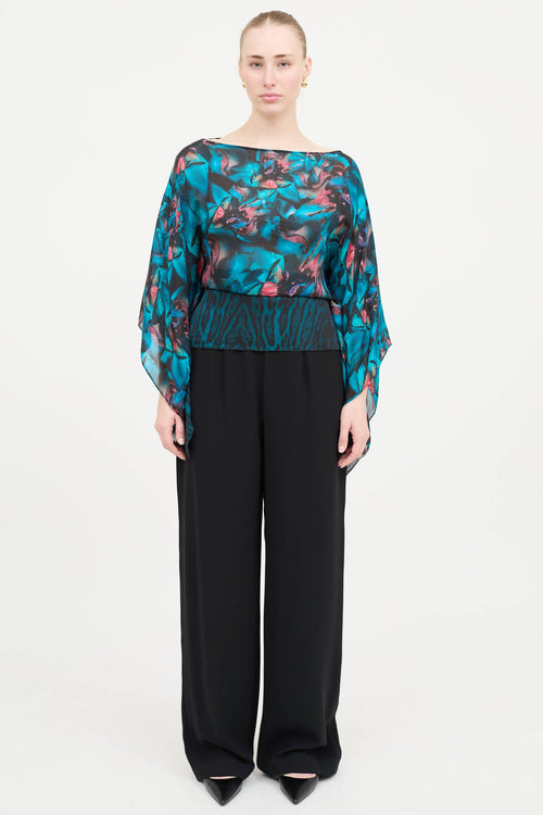 Roberto Cavalli 2013 Patterned Blouse