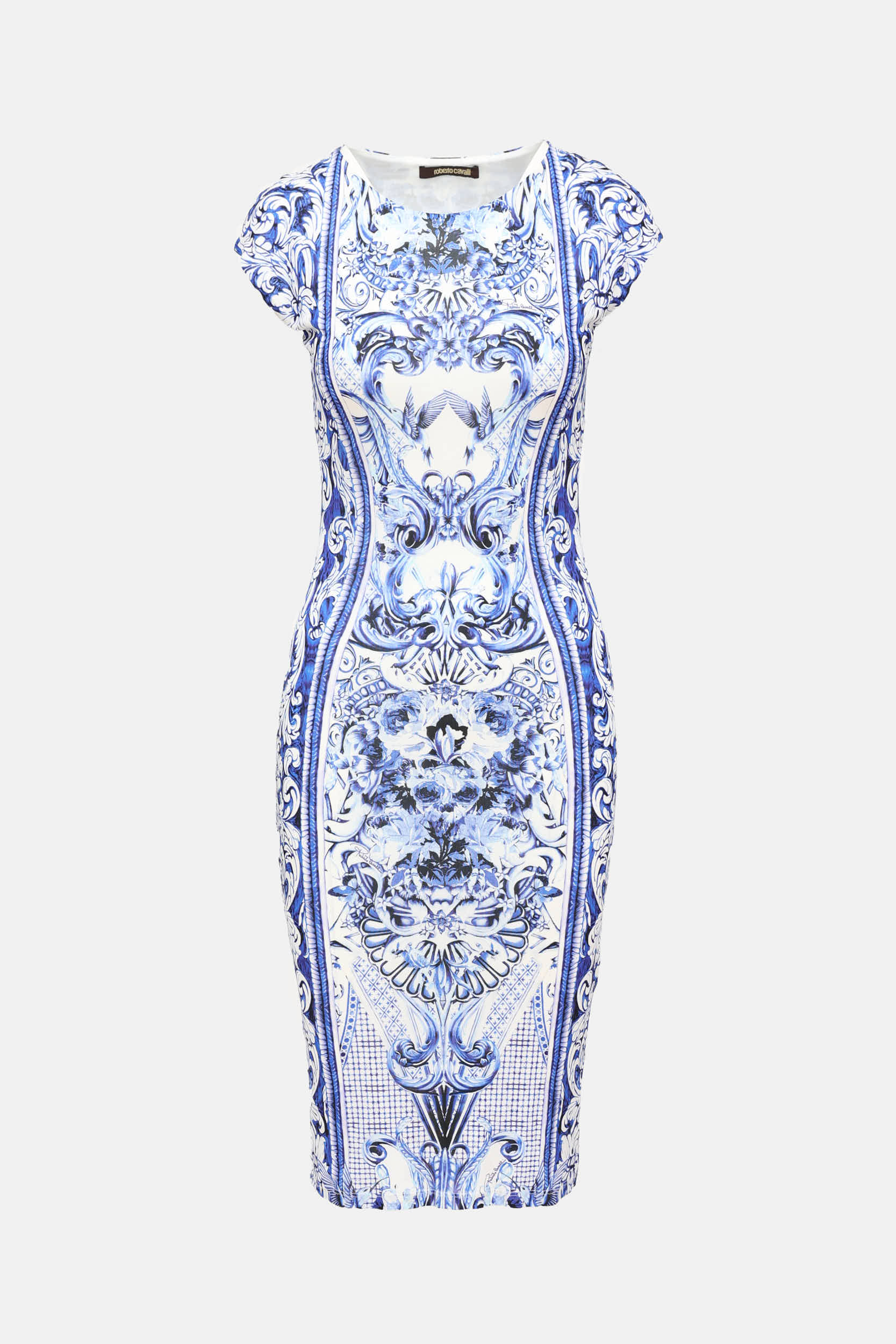 Roberto Cavalli Patterned Short Sleeve Dress