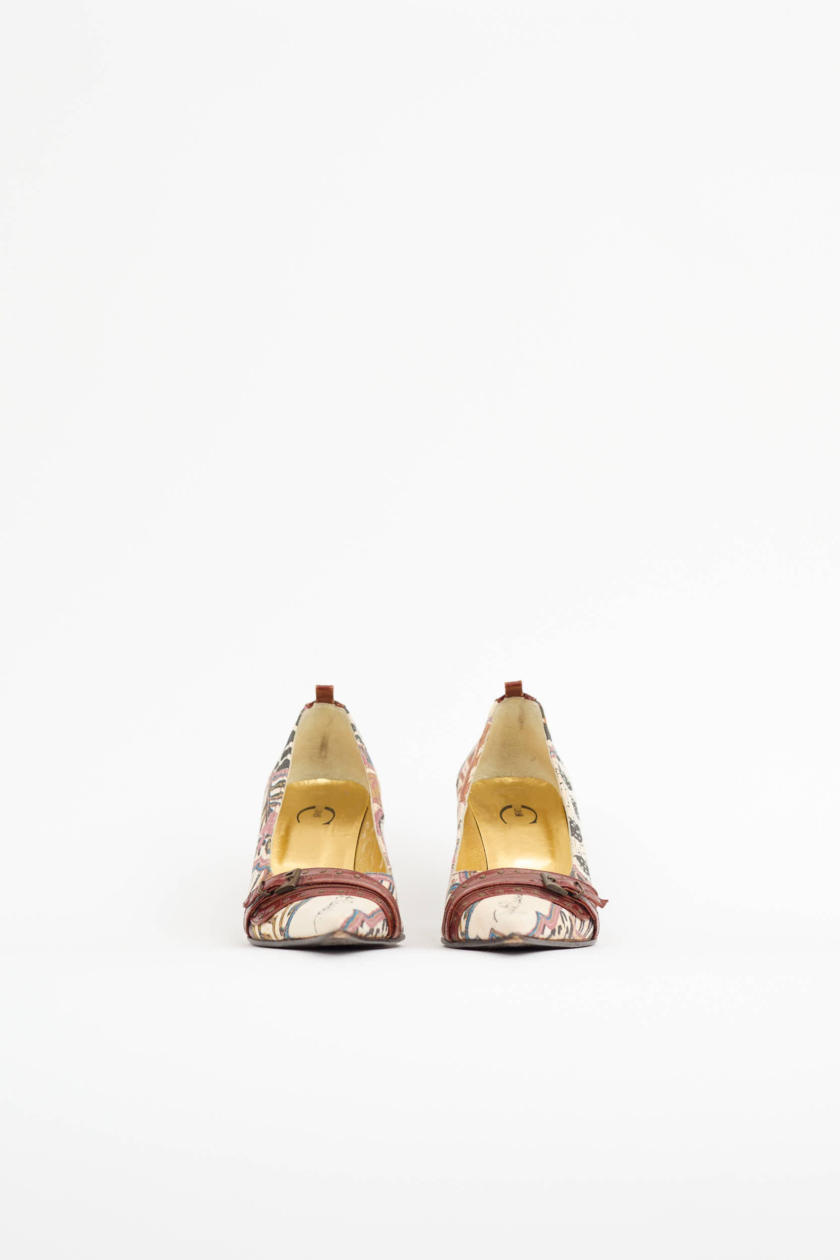 Just Cavalli Studded Buckle Pump