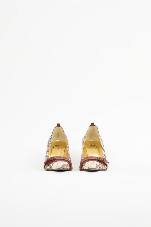 Just Cavalli Studded Buckle Pump