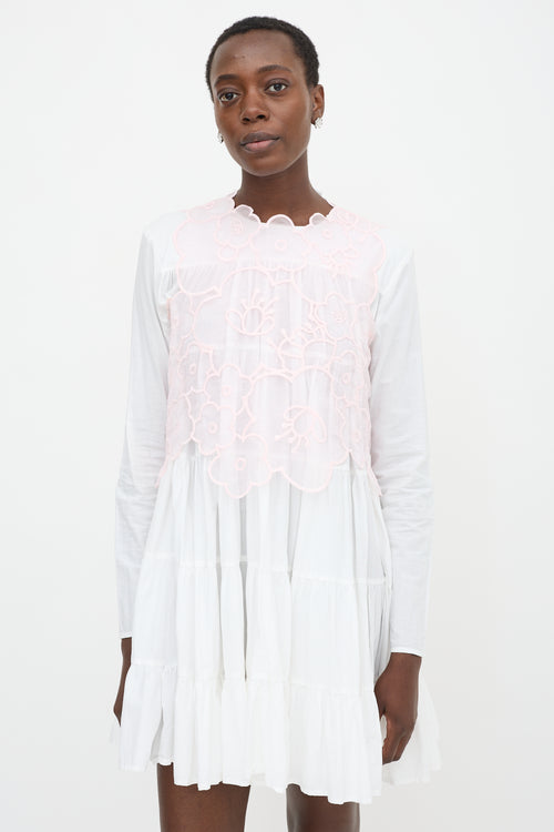 Cecilie Bahnsen Sheer Flower Blake Top