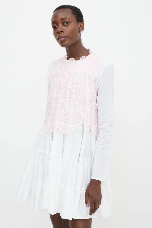 Cecilie Bahnsen Sheer Flower Blake Top
