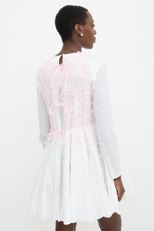 Cecilie Bahnsen Sheer Flower Blake Top