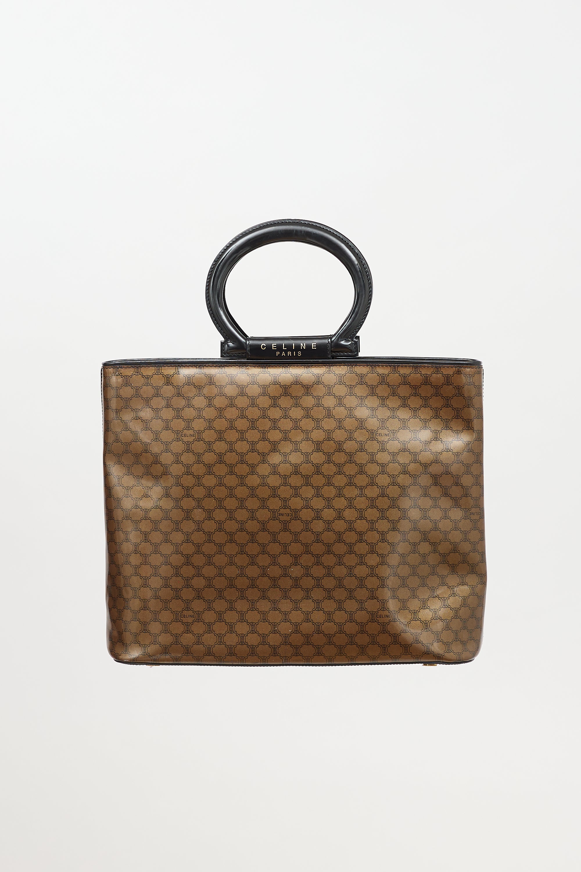 Celine 1998 Vinyl Monogram Macadam Tote Bag