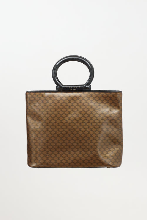 Celine 1998 Vinyl Monogram Macadam Tote Bag