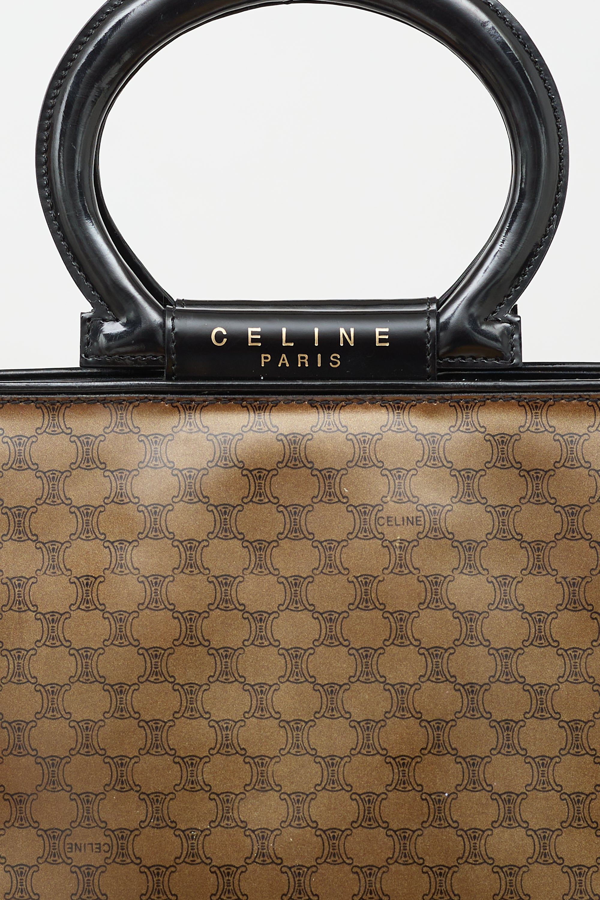 Celine 1998 Vinyl Monogram Macadam Tote Bag