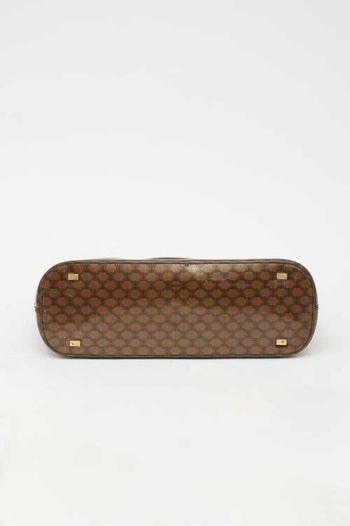 Celine 1998 Vinyl Monogram Macadam Tote Bag