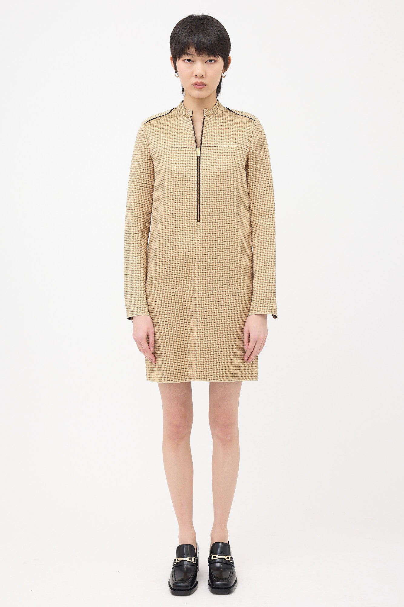 Celine 2000s Silk & Wool Printed Dress