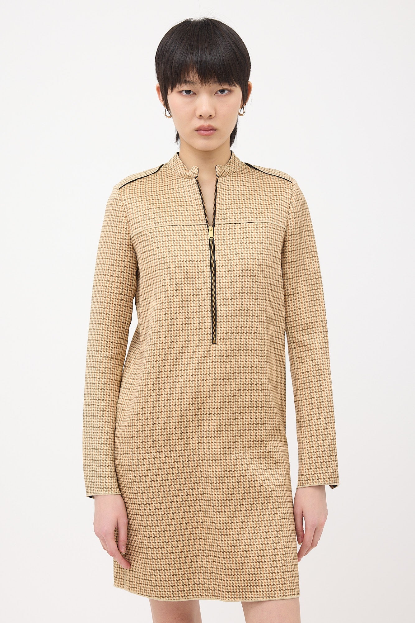 Celine 2000s Silk & Wool Printed Dress