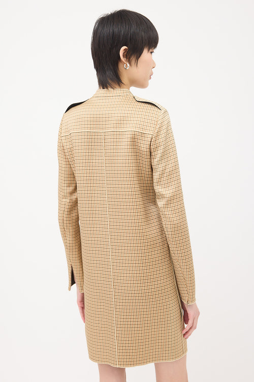 Celine 2000s Silk & Wool Printed Dress