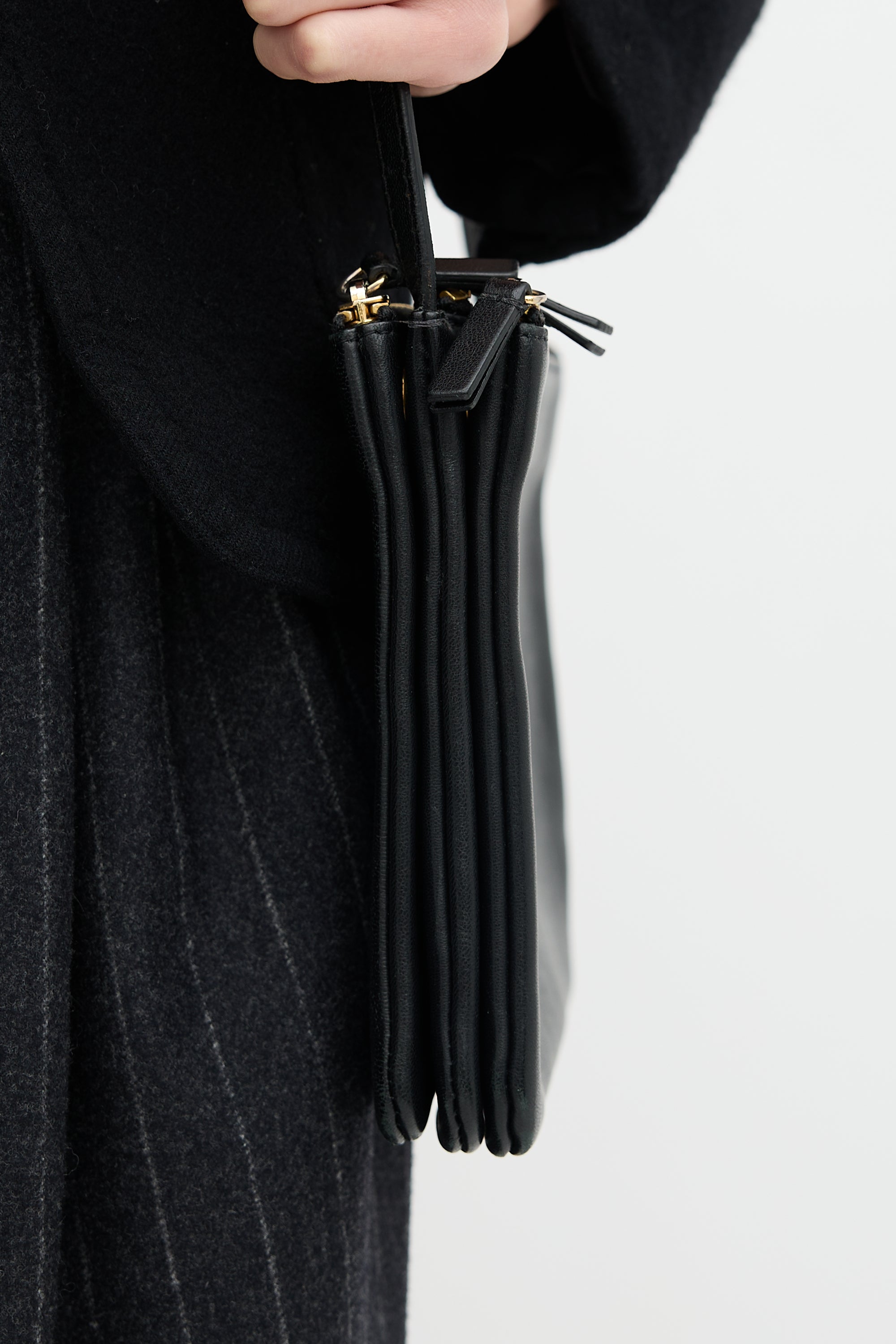Celine 2012 Leather Medium Trio Bag
