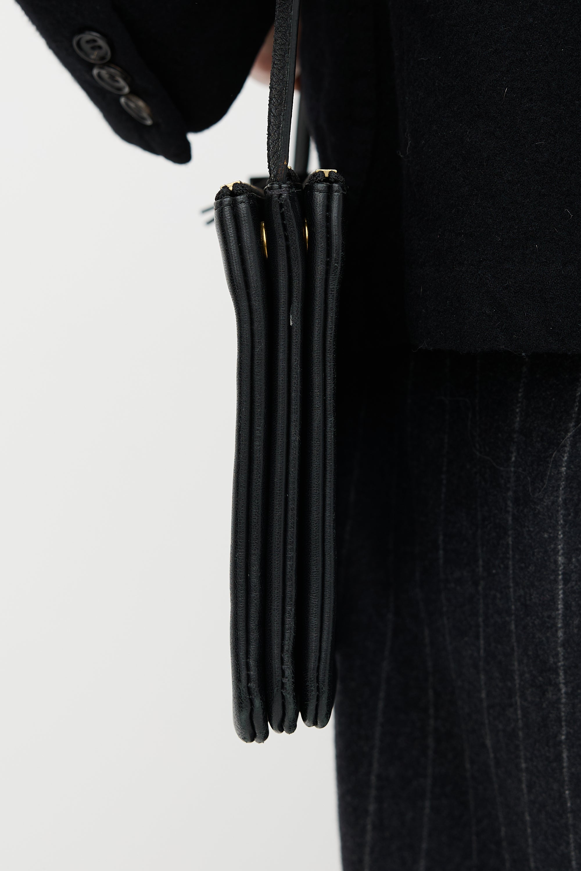 Celine 2012 Leather Medium Trio Bag