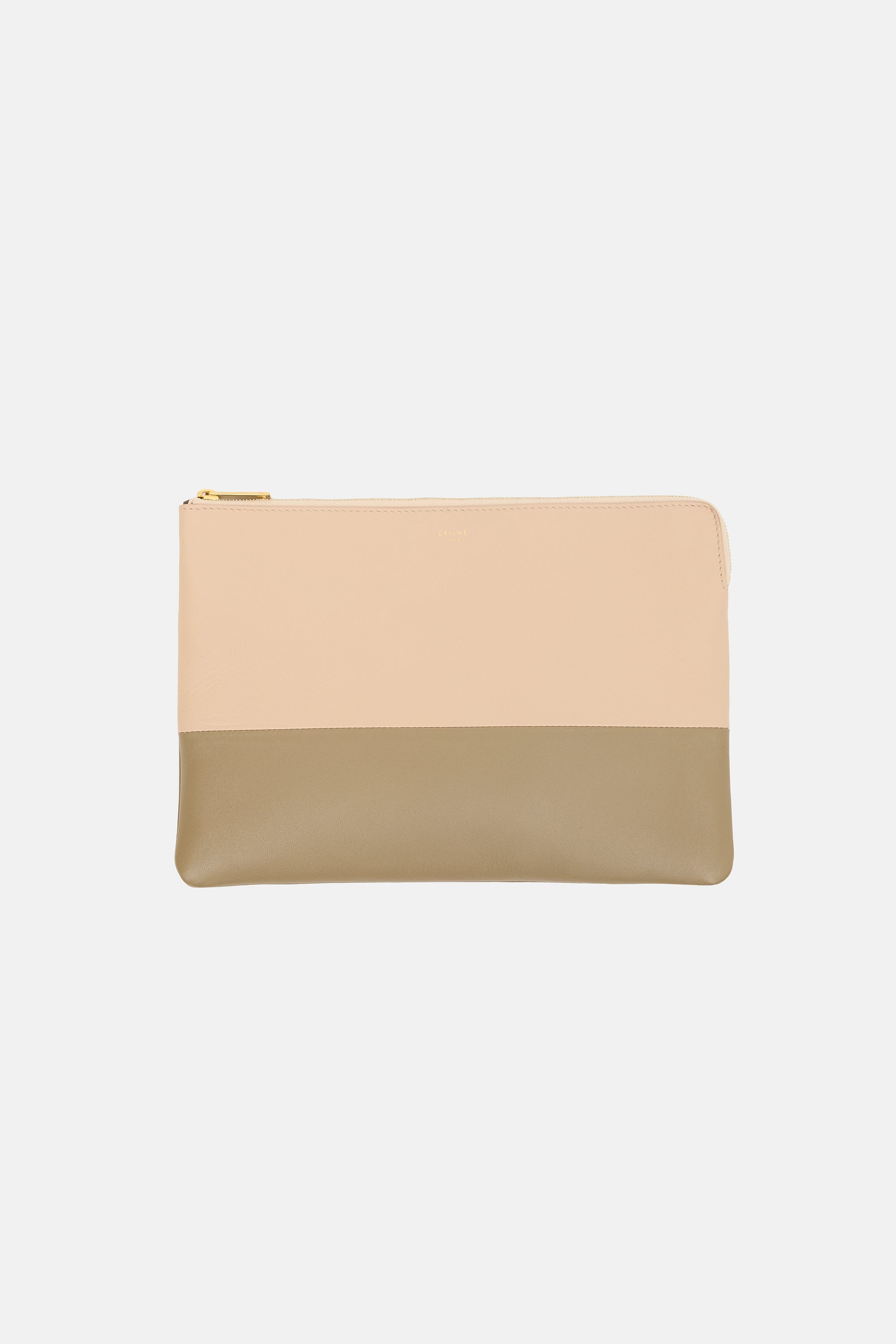 Celine 2012 Leather Two Tone Clutch Bag