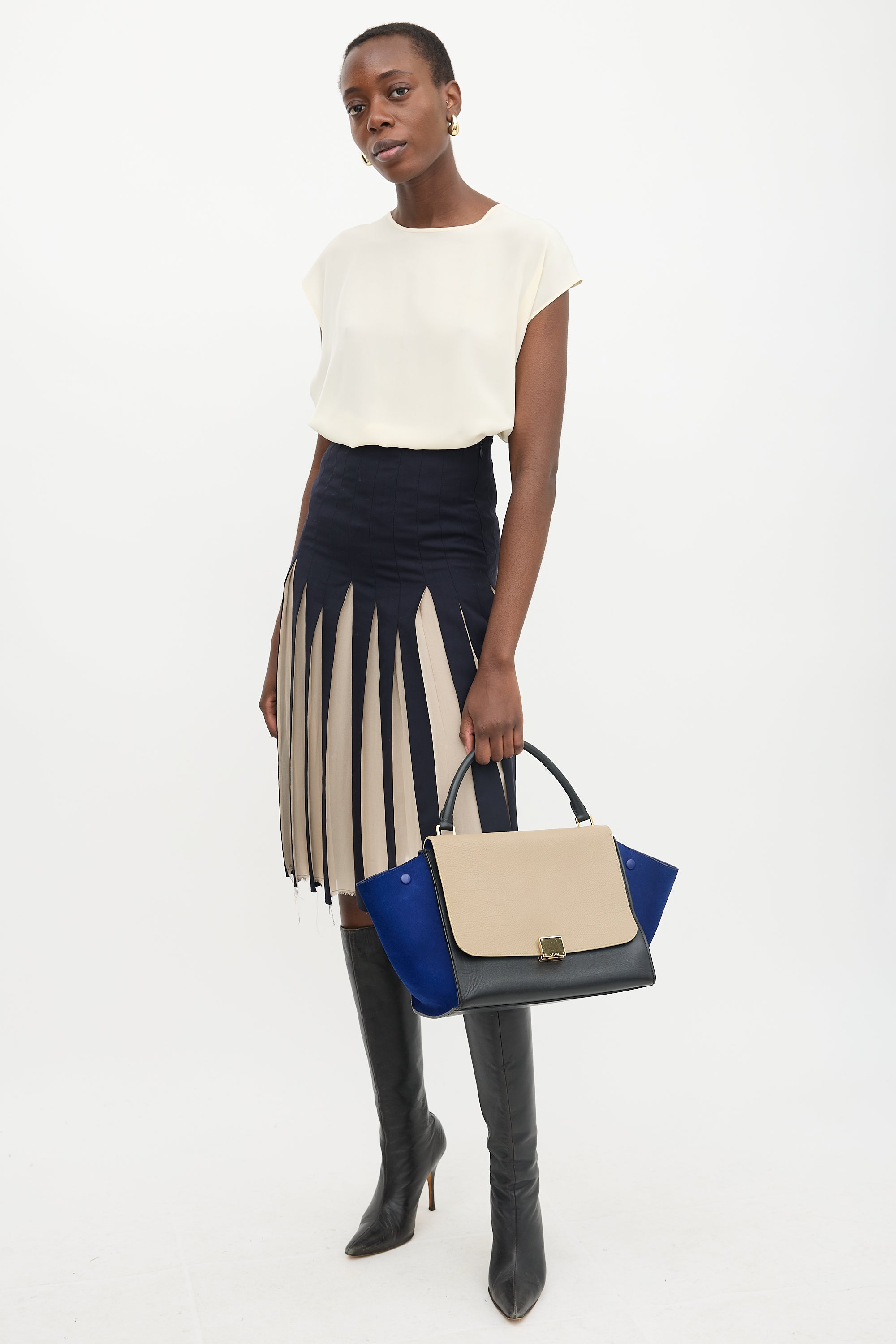 Celine 2013 Leather Medium Trapeze Bag