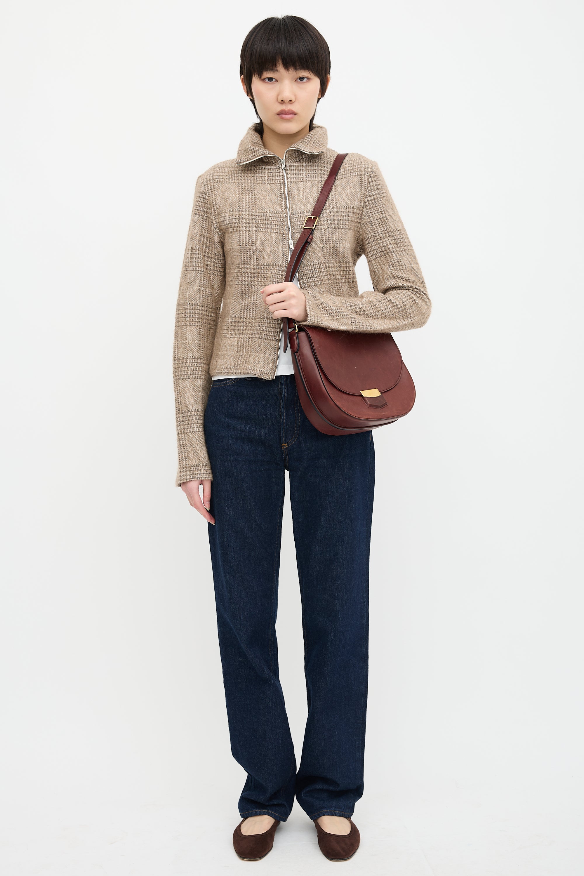 Celine 2015 Leather Small Trotteur Crossbody Bag