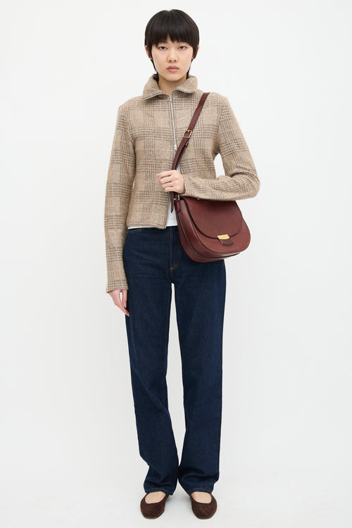 Celine 2015 Leather Small Trotteur Crossbody Bag