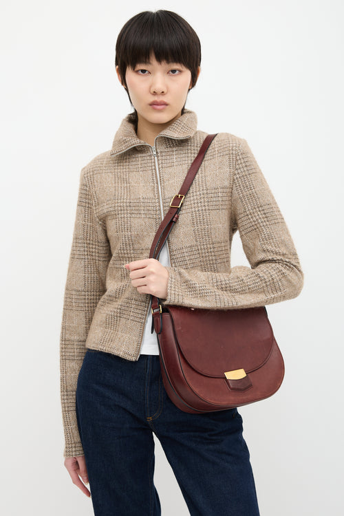 Celine 2015 Leather Small Trotteur Crossbody Bag