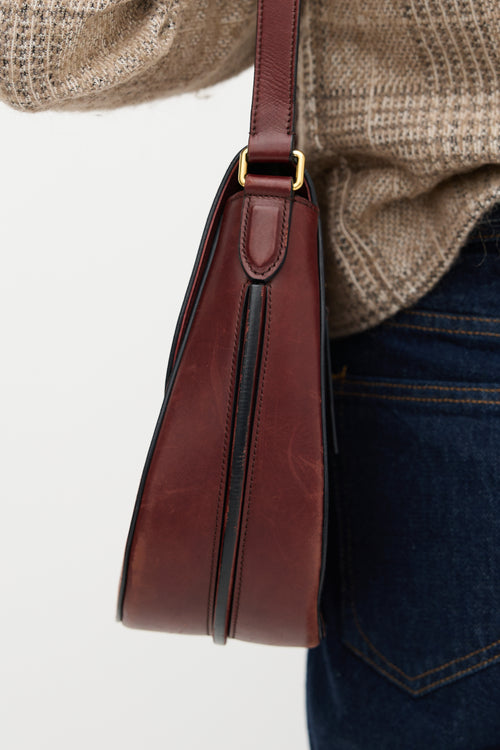 Celine 2015 Leather Small Trotteur Crossbody Bag
