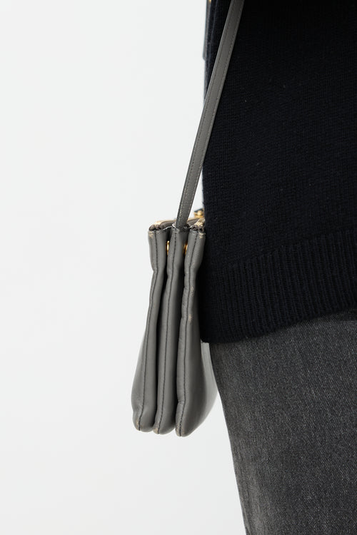 Celine 2016 Leather Trio Crossbody Bag