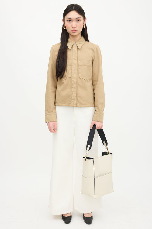 Celine 2016 Leather Sangle Seau Bucket Bag