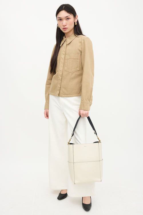 Celine 2016 Leather Sangle Seau Bucket Bag