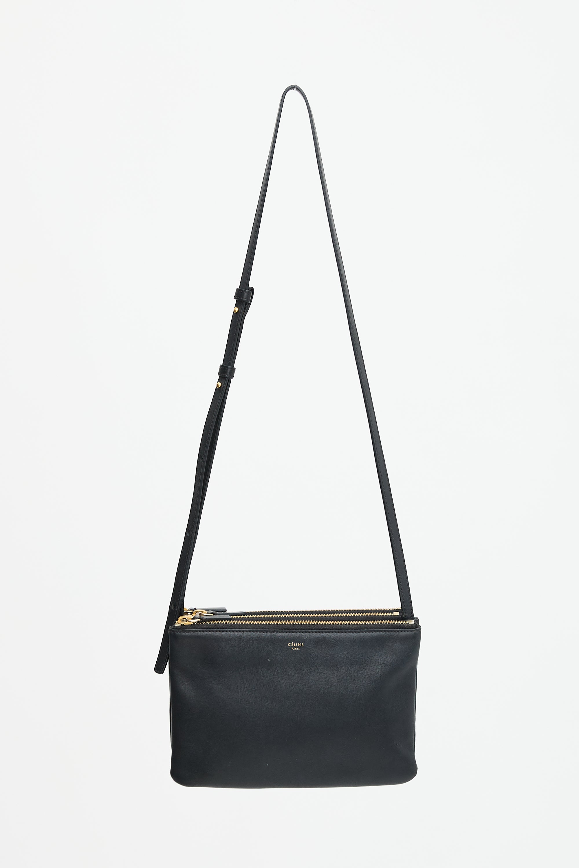 Celine 2016 Leather Small Trio Bag