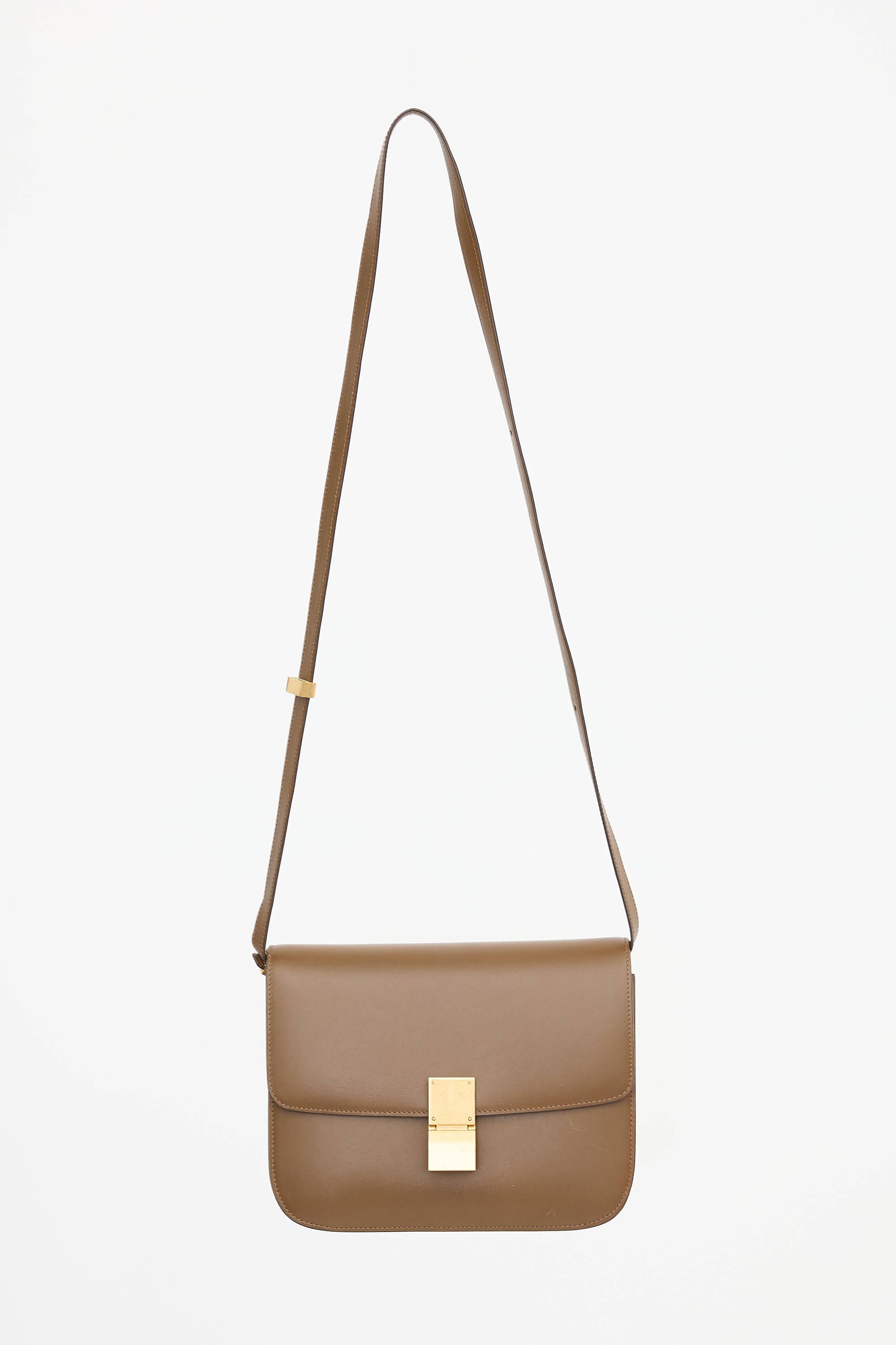 Celine 2018 Leather Medium Classic Box Flap Bag