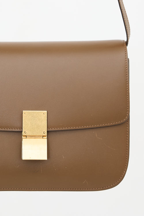 Celine 2018 Leather Medium Classic Box Flap Bag