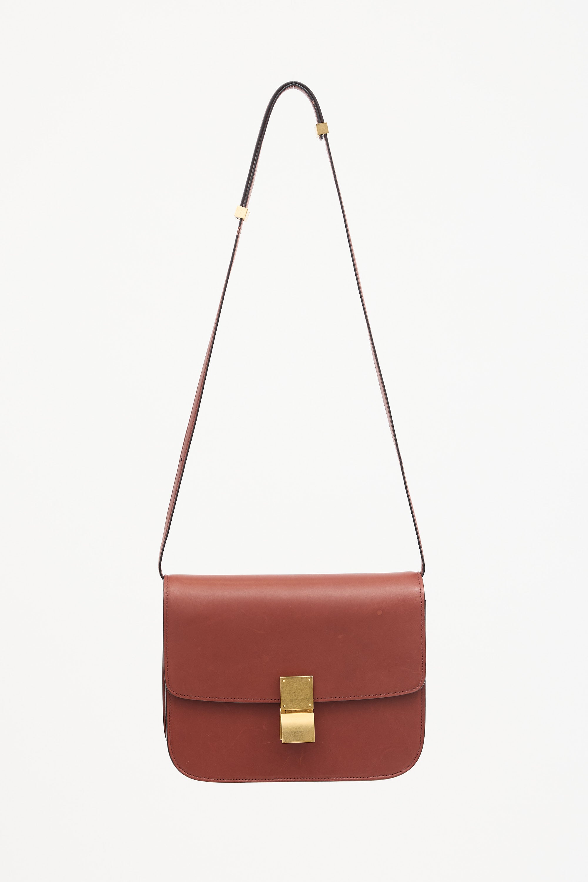 Celine 2019 Leather Medium Classic Box Bag