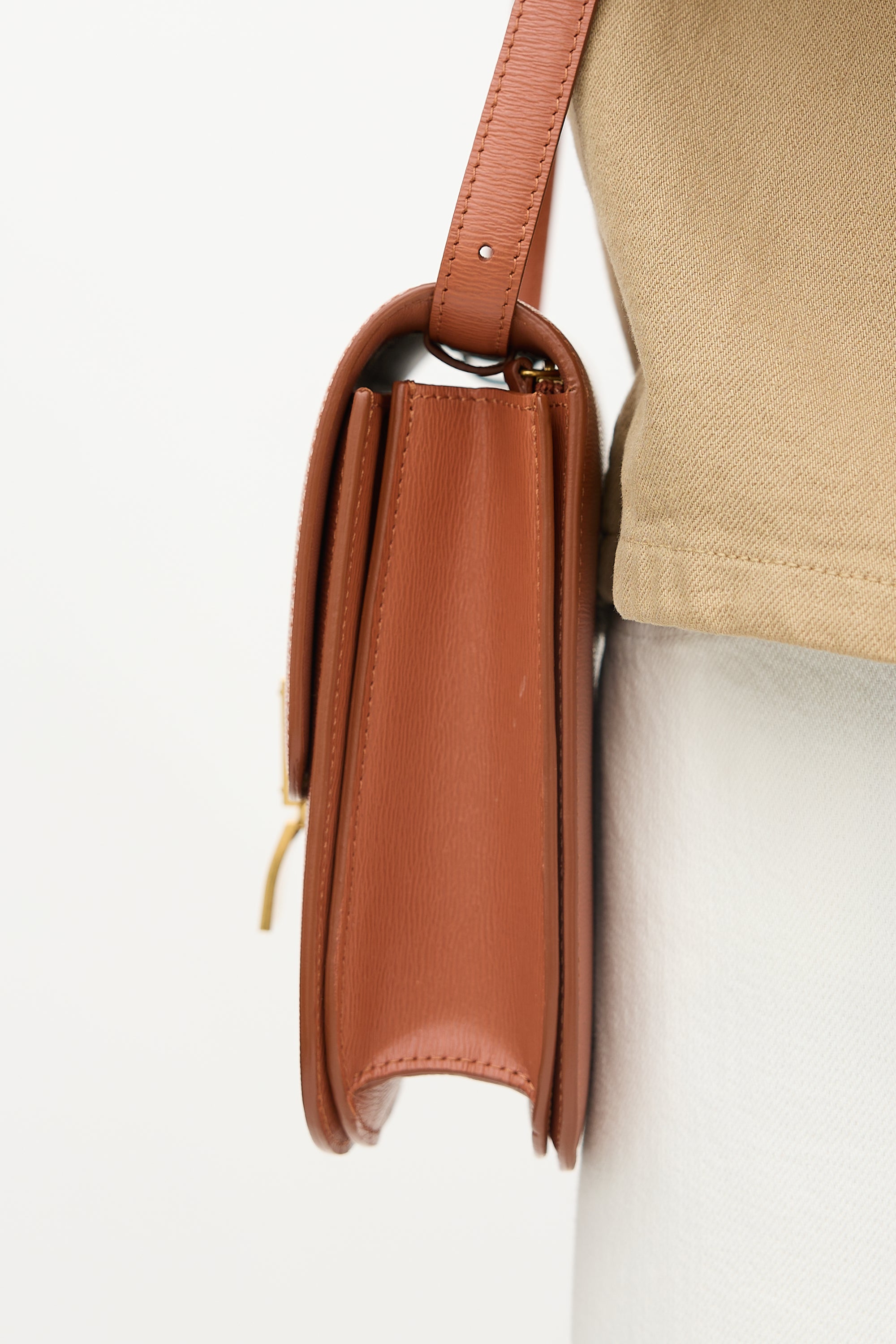 Celine 2019 Leather Medium Classic Box Bag