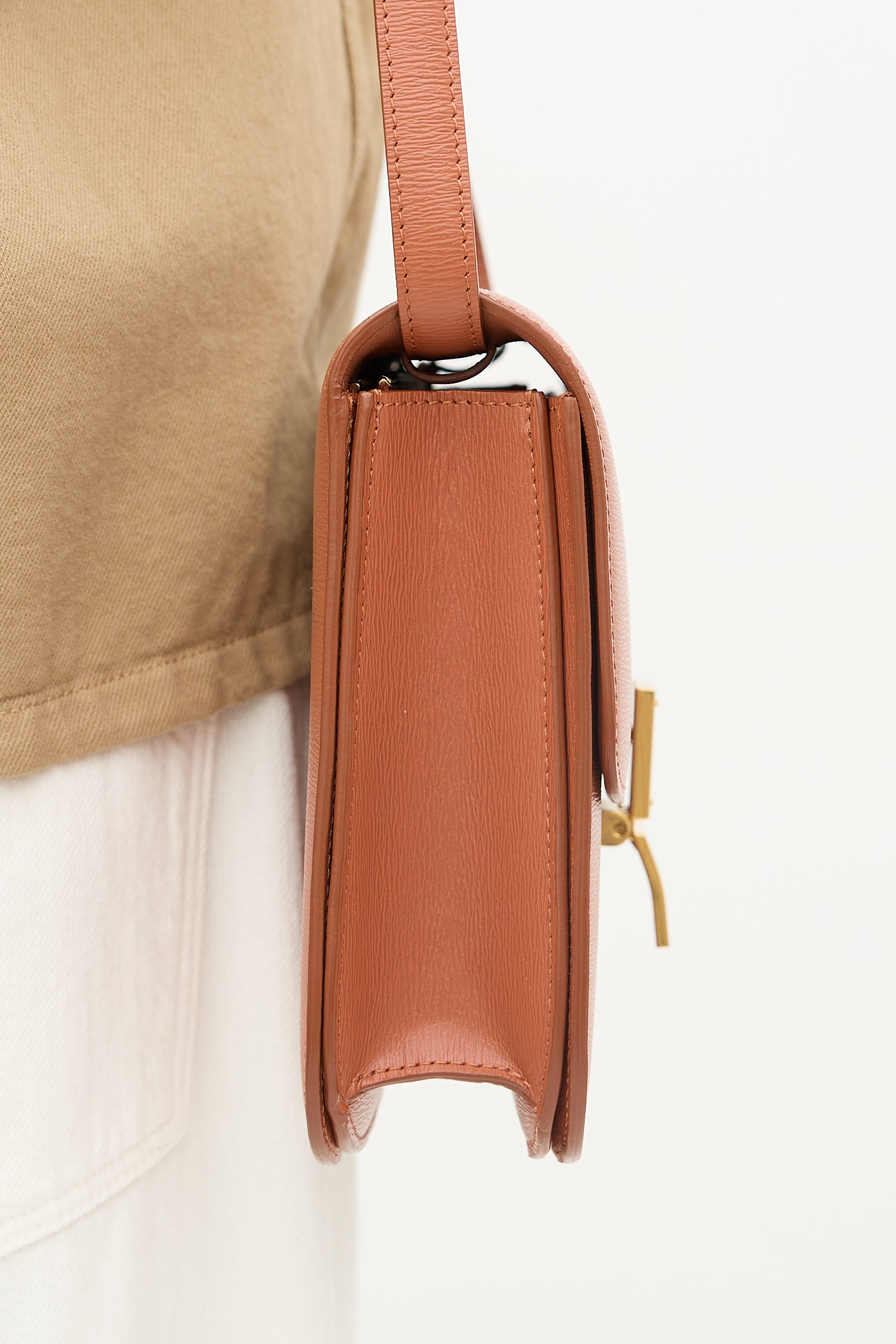 Celine 2019 Leather Medium Classic Box Bag