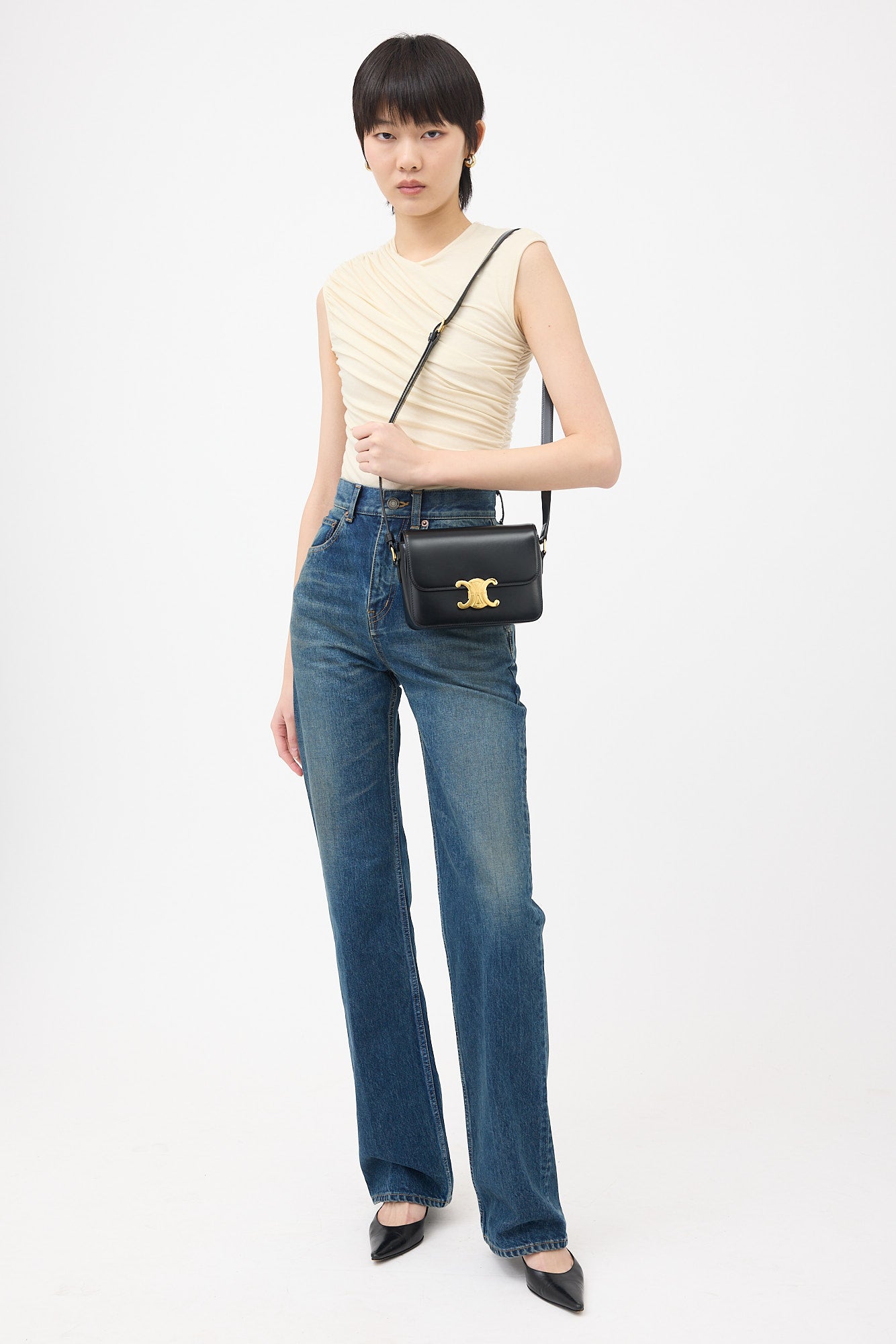 Celine 2021 Leather Triomphe Classique Bag
