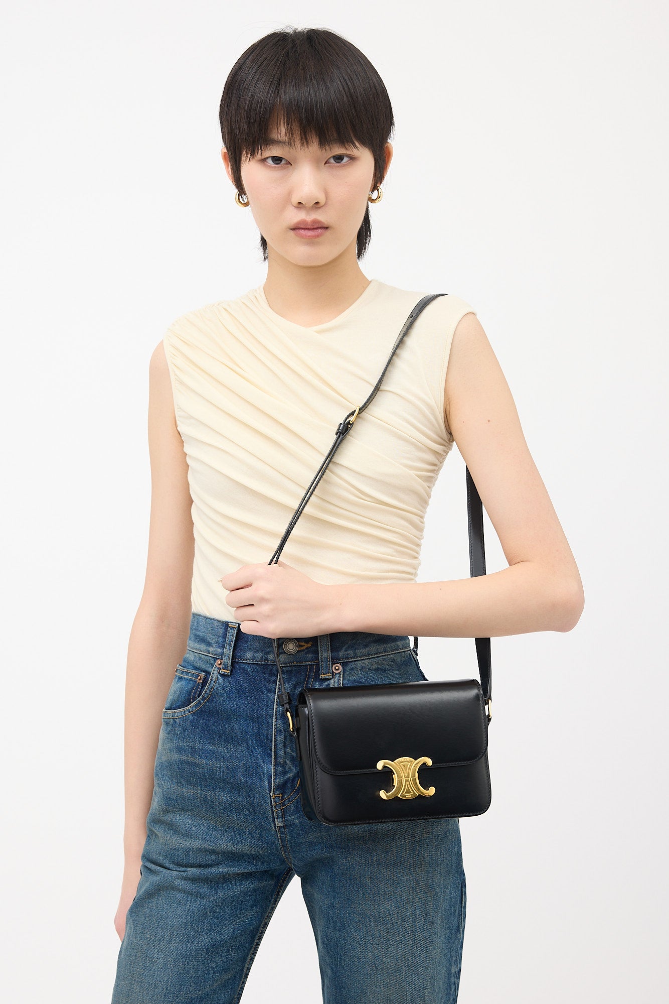 Celine 2021 Leather Triomphe Classique Bag