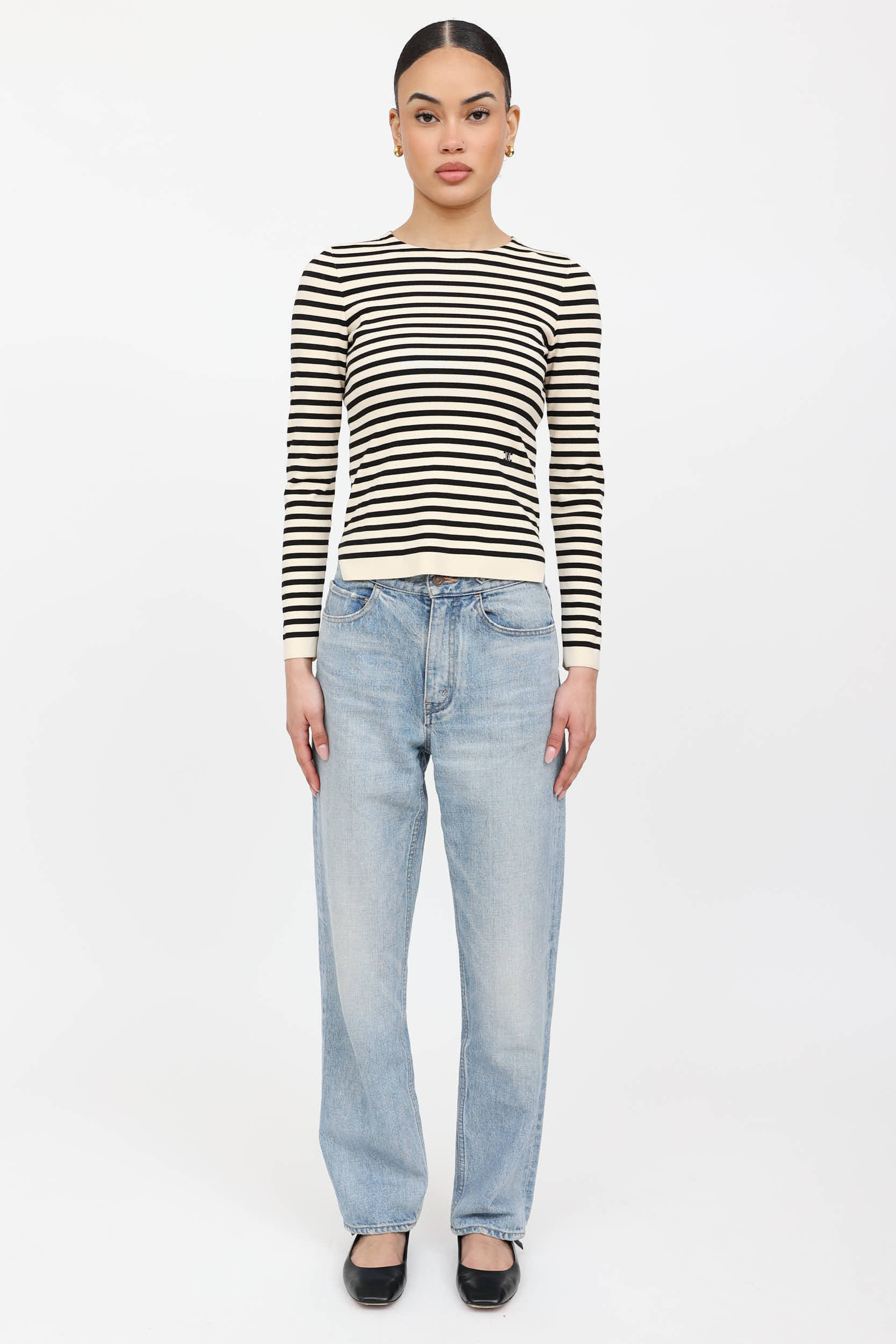 Celine Light Wash Margaret Chain Jeans