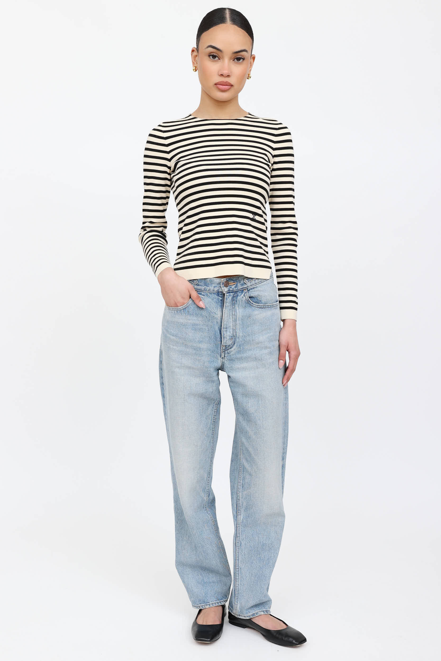 Celine Knit Striped Top