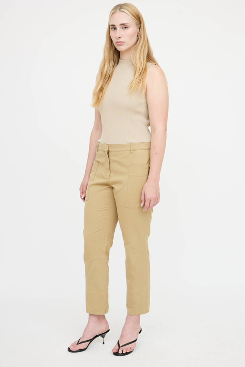 Celine Cropped Cargo Pant