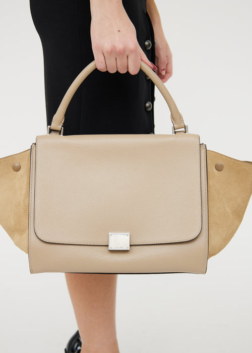 Celine Beige Medium Trapeze Bag