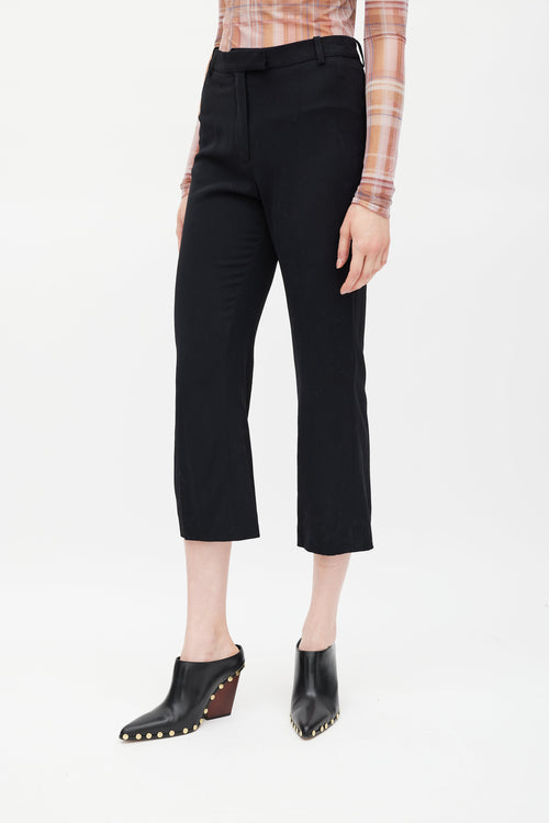 Celine Black Cropped Trouser