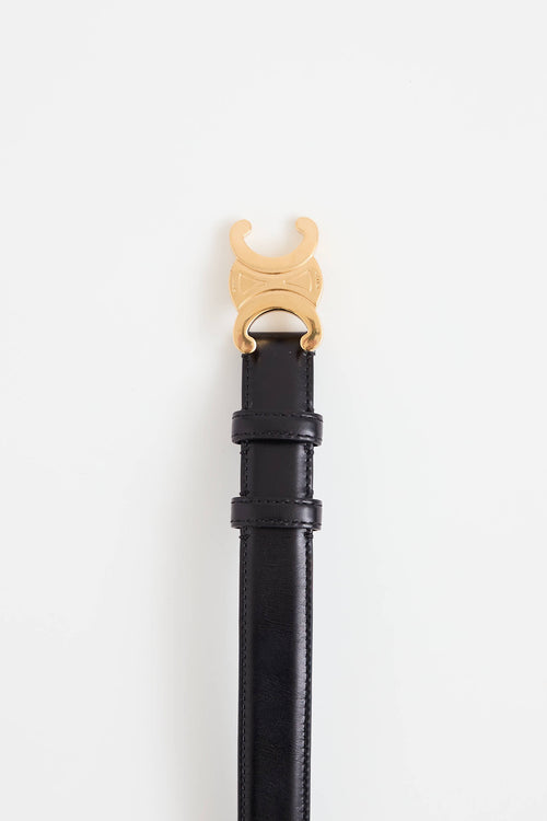 Leather Triomphe Belt