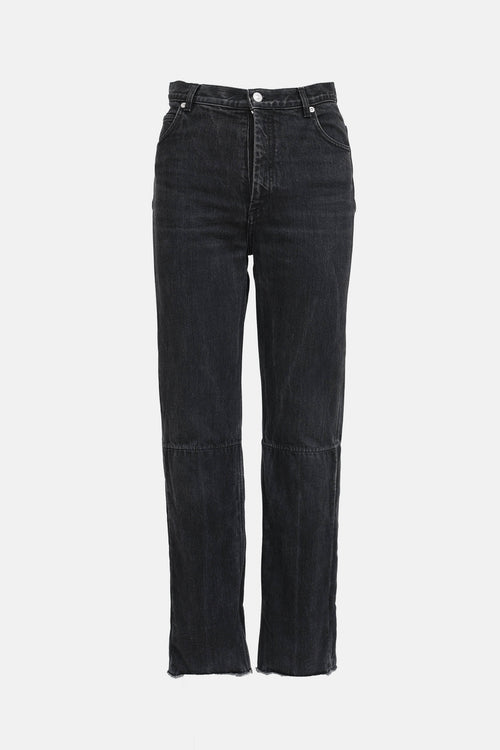 Celine Paneled Straight Leg Jeans