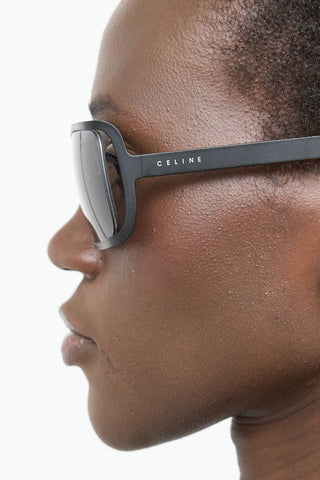Celine SC1015 Rectangle Metal Sunglasses